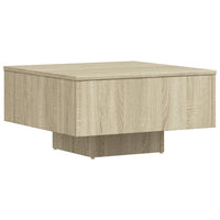 Tavolino Salotto Rovere Sonoma 60x60x31,5 cm Legno Multistrato 806888