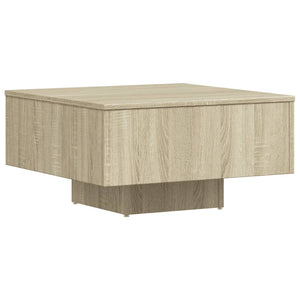Tavolino Salotto Rovere Sonoma 60x60x31,5 cm Legno Multistrato 806888