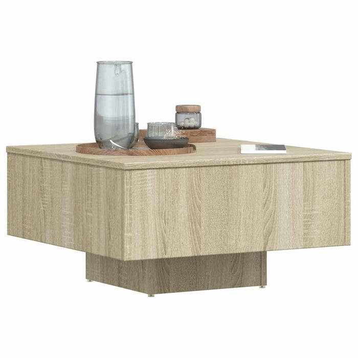 Tavolino Salotto Rovere Sonoma 60x60x31,5 cm Legno Multistrato 806888