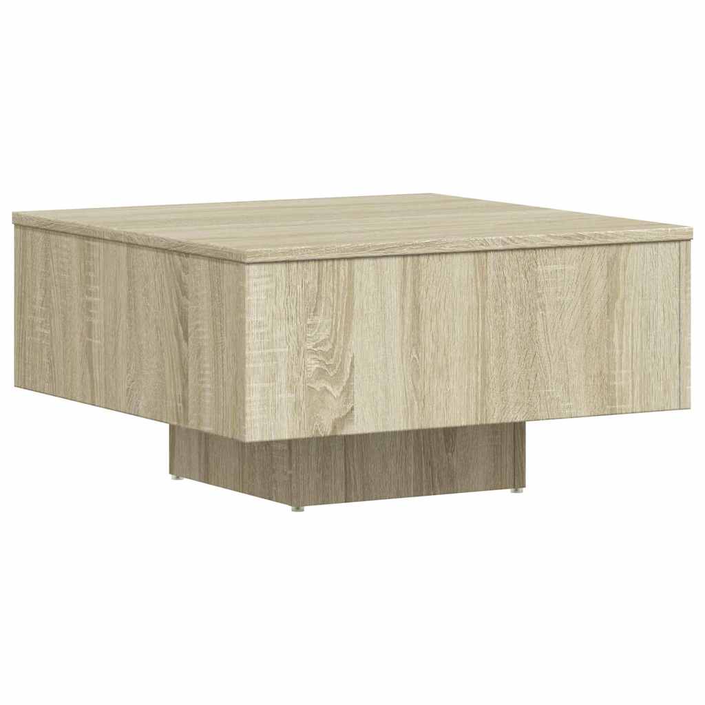 Tavolino Salotto Rovere Sonoma 60x60x31,5 cm Legno Multistrato 806888