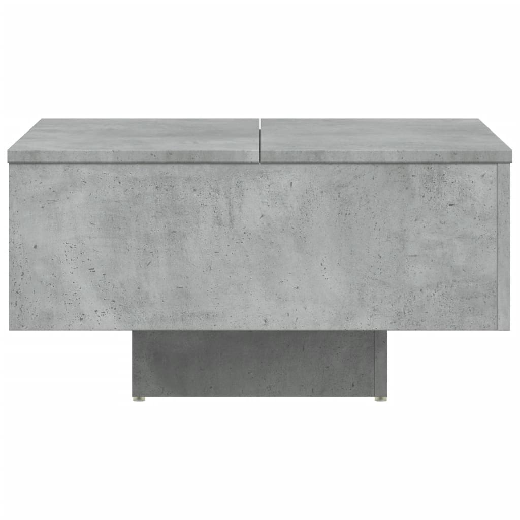 Tavolino da Salotto Grigio Cemento 60x60x31,5 Legno Multistrato 806889