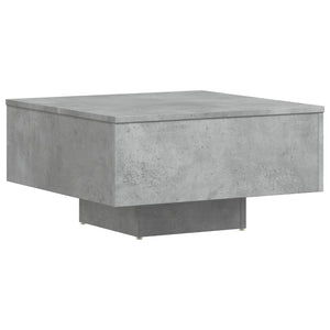 Tavolino da Salotto Grigio Cemento 60x60x31,5 Legno Multistrato 806889