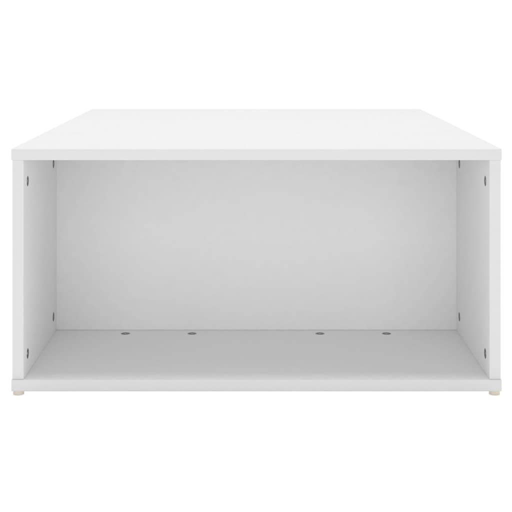 Tavolino da Salotto Bianco 90x67x33 cm in Legno Multistrato