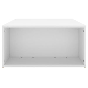 Tavolino da Salotto Bianco 90x67x33 cm in Legno Multistrato