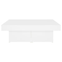 Tavolino da Salotto Bianco 90x90x28 cm in Legno Multistrato 806912