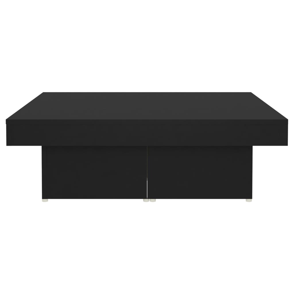 Tavolino da Salotto Nero 90x90x28 cm in Truciolato cod mxl 13951