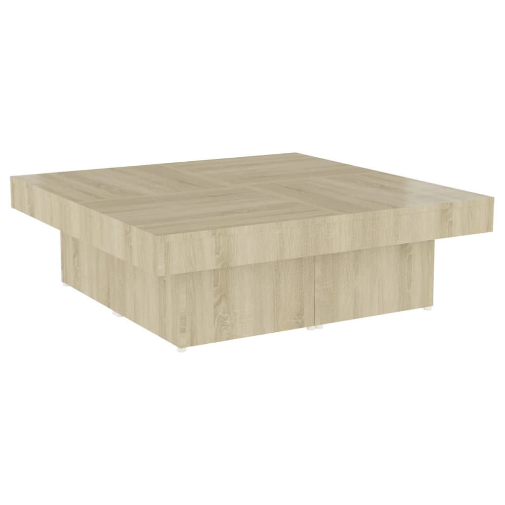 Tavolino da Salotto Rovere Sonoma 90x90x28 cm Legno Multistrato 806915
