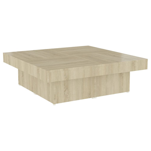 Tavolino da Salotto Rovere Sonoma 90x90x28 cm in Truciolato cod mxl 15509