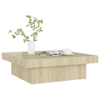Tavolino da Salotto Rovere Sonoma 90x90x28 cm Legno Multistrato 806915
