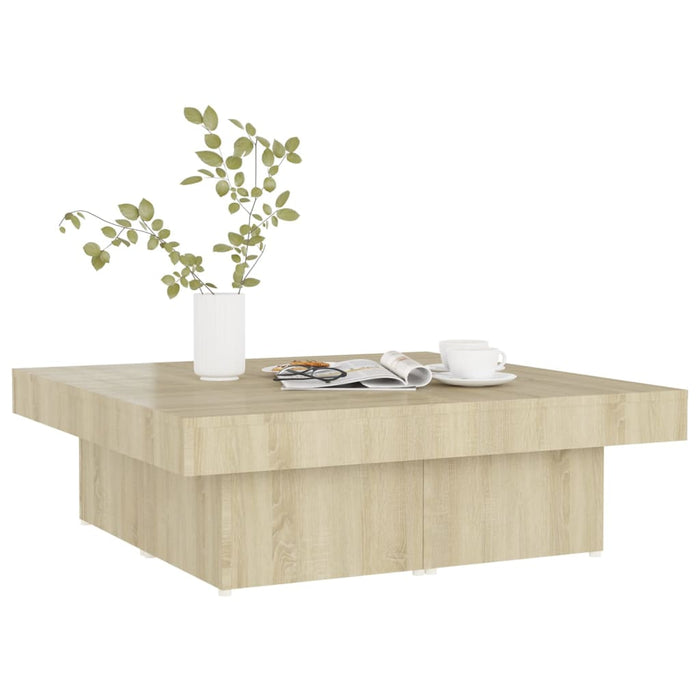 Tavolino da Salotto Rovere Sonoma 90x90x28 cm Legno Multistrato 806915