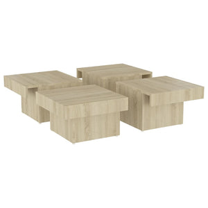 Tavolino da Salotto Rovere Sonoma 90x90x28 cm Legno Multistrato 806915