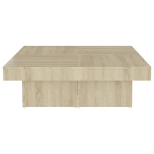 Tavolino da Salotto Rovere Sonoma 90x90x28 cm Legno Multistrato 806915