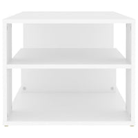 Tavolino da Salotto Bianco 100x50x40 cm in Legno Multistrato 806921