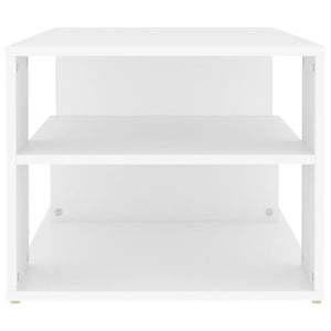 Tavolino da Salotto Bianco 100x50x40 cm in Legno Multistrato 806921