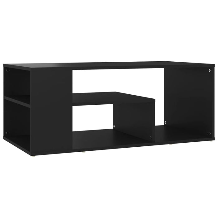 Tavolino da Salotto Nero 100x50x40 cm in Legno Multistrato 806922