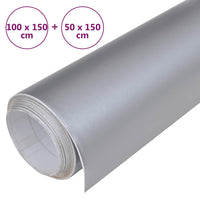 Pellicole per Auto 2pz Argento Opaco 100x150cm + 50x150cm