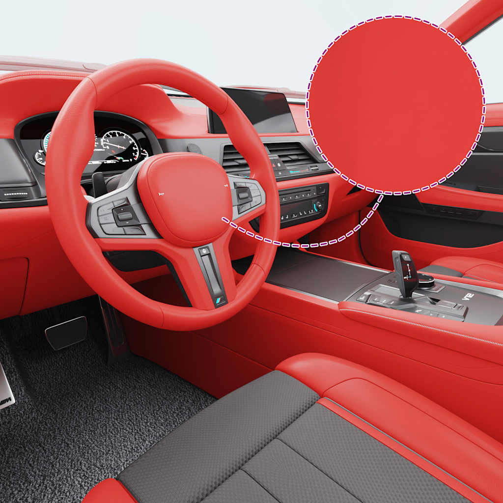 Pellicole per Auto 2pz Rosso Opaco 100x150cm + 50x150cm 210709