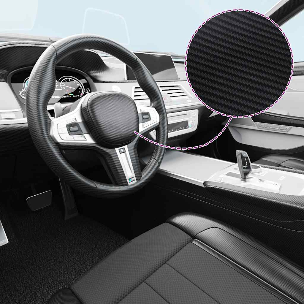 Pellicole per Auto 2 pz Nero 100x150 cm 210716