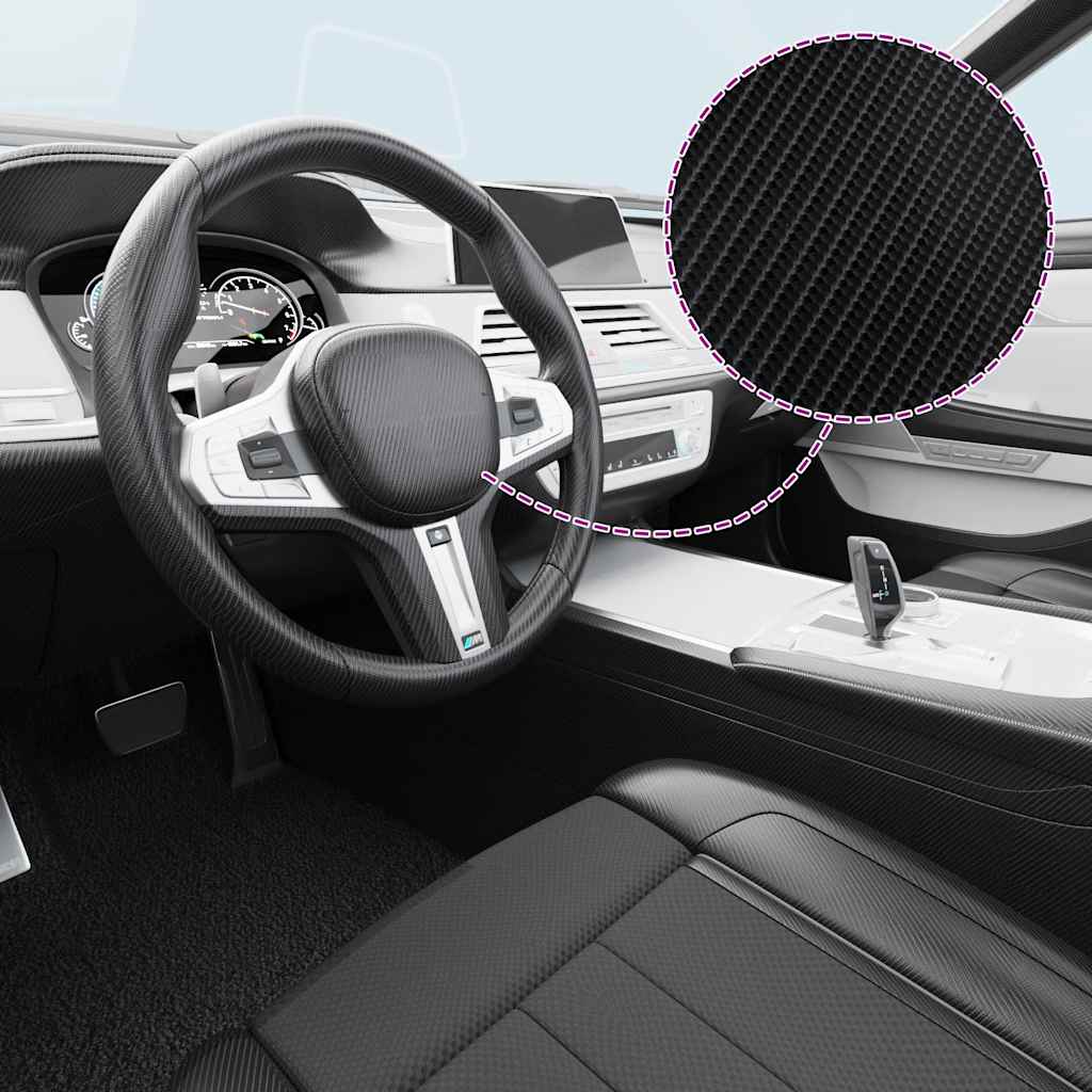 Pellicola per Auto 4D Nera 100x150 cm 210720