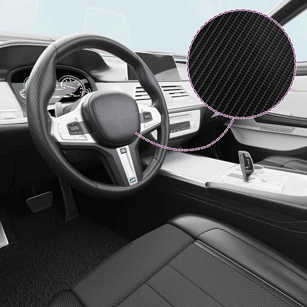 Pellicole per Auto 2 pz 4D Nero 100x150 cm 210722