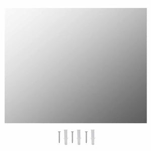 Specchio Parete-Specchio a Muro-Specchio Decorativo Rettangolare Senza Cornice con Luci LED Vetro 487893