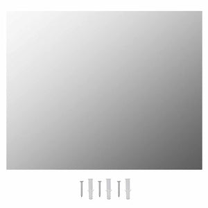 Specchio Parete-Specchio a Muro-Specchio Decorativo Rettangolare Senza Cornice con Luci LED Vetro 363966