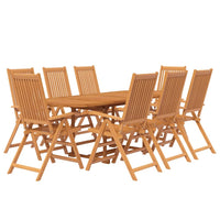 Set Mobili da Pranzo per Giardino 9 pz Legno Massello di Acacia cod mxl 43459