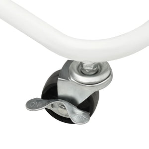 Carrello da Cucina 3 Ripiani-Scaffale per Cucina Bianco 42x35x85 cm Ferro e ABS