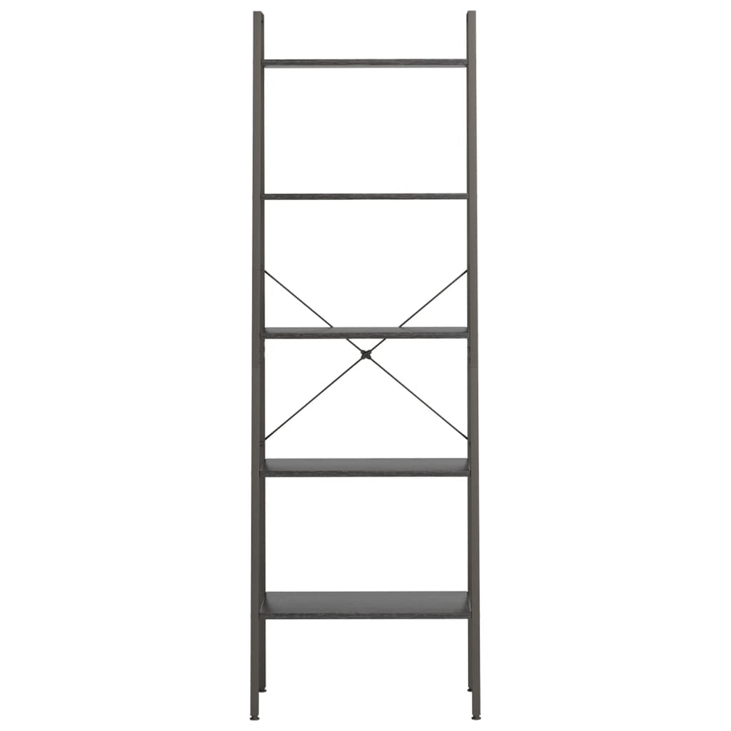 Scaffale Autoportante con 5 Ripiani Nero 56x35x174 cm 336369