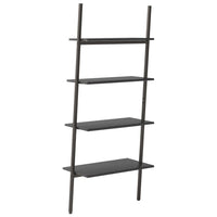 Scaffale Pendente a 4 Livelli Nero 64x34x150,5 cm 336375