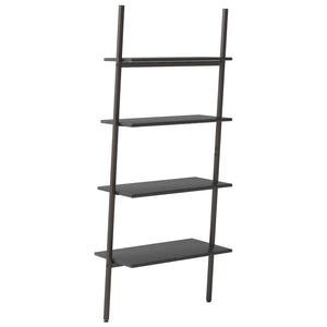 Scaffale Pendente a 4 Livelli Nero 64x34x150,5 cm 336375