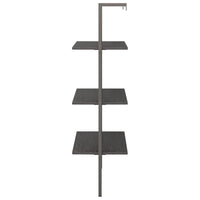 Scaffale Pendente a 3 Livelli Nero 64x35x120,5 cm cod mxl 19450