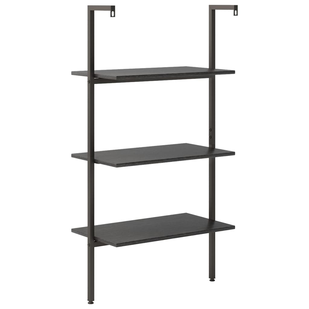 Scaffale Pendente a 3 Livelli Nero 64x35x120,5 cm cod mxl 19450