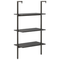 Scaffale Pendente a 3 Livelli Nero 64x35x120,5 cm cod mxl 19450