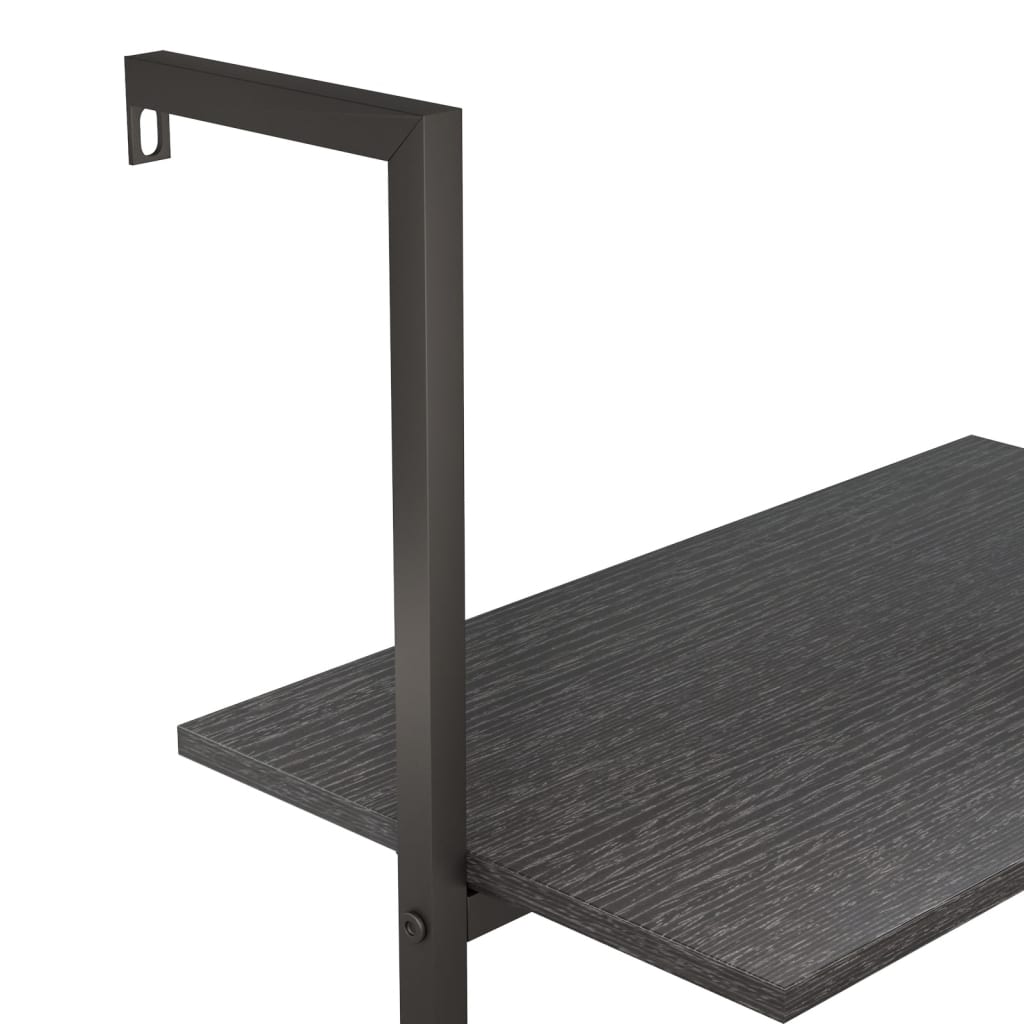 Scaffale Pendente a 3 Livelli Nero 64x35x120,5 cm cod mxl 19450