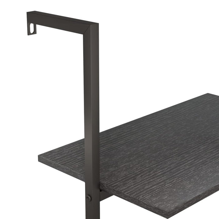 Scaffale Pendente a 3 Livelli Nero 64x35x120,5 cm cod mxl 19450