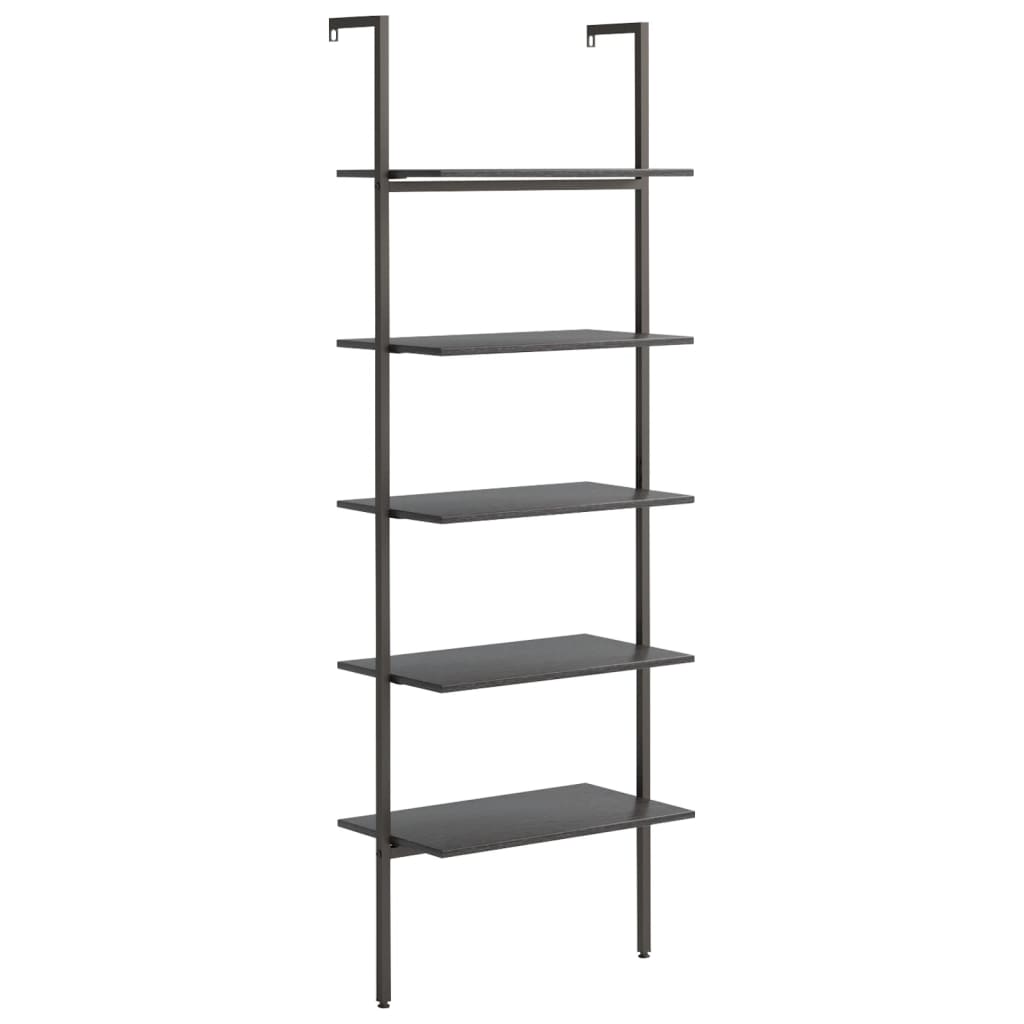 Scaffale Pendente a 5 Livelli Nero 64x35x185 cm 336387