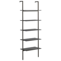 Scaffale Pendente a 5 Livelli Nero 64x35x185 cm 336387