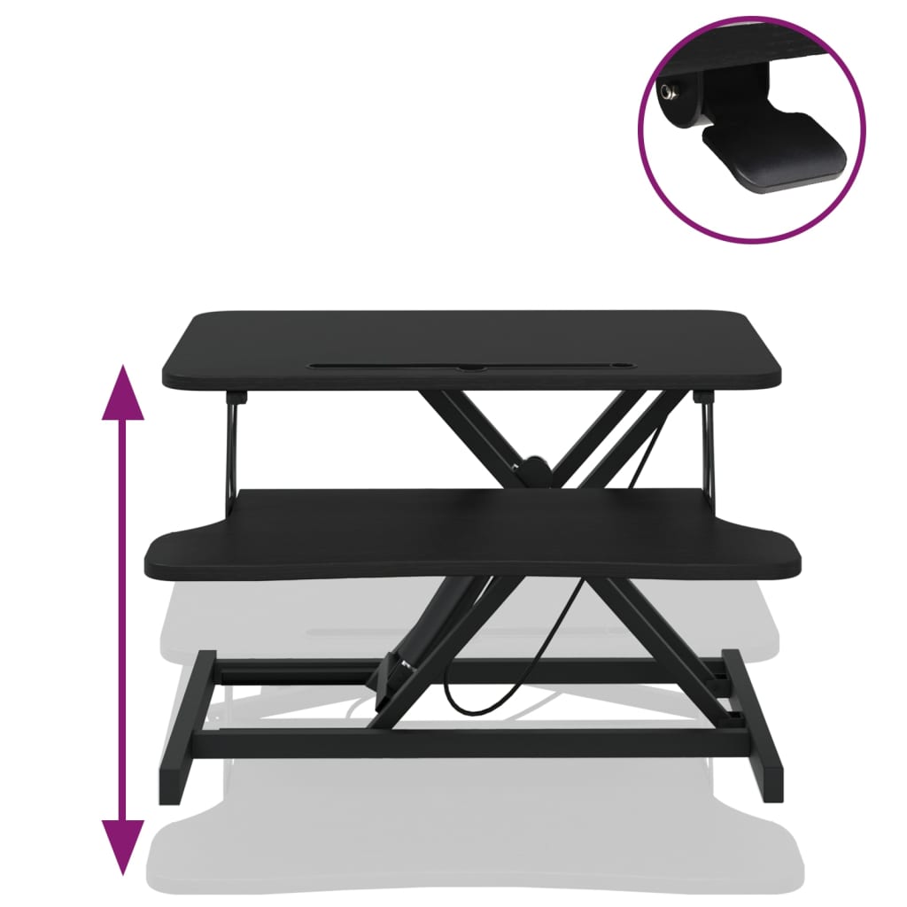 Banco da Lavoro Regolabile 60x40x(13-41,5)cm in Acciaio e Legno cod mxl 60155