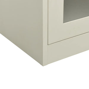 Armadio per Ufficio Grigio Chiaro 90x40x105 cm in Acciaio 335935