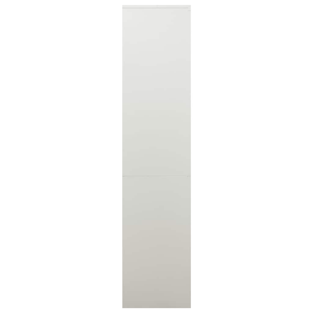 Armadio per Ufficio Grigio Chiaro 90x40x180 cm in Acciaio cod mxl 40068