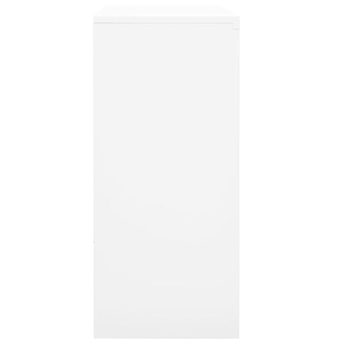 Armadio per Ufficio Anta Scorrevole Bianco 90x40x90cm Acciaio