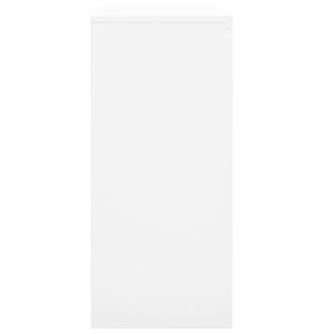 Armadio per Ufficio Anta Scorrevole Bianco 90x40x90cm Acciaio 335950