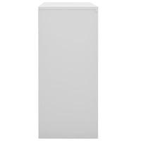 Armadio Ufficio Anta Scorrevole GrigioChiaro 90x40x90cm Acciaio 335951