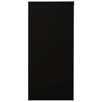 Armadio con Ante Scorrevoli Nero 90x40x90 cm in Acciaio cod mxl 50113