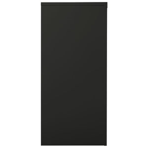 Armadio con Ante Scorrevoli Antracite 90x40x90 cm in Acciaio