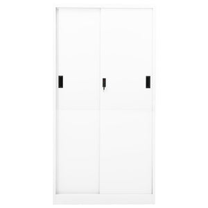 Armadio per Ufficio Anta Scorrevole Bianco 90x40x180 cm Acciaio cod mxl 65507