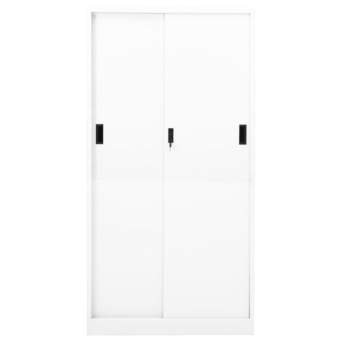 Armadio per Ufficio Anta Scorrevole Bianco 90x40x180 cm Acciaio cod mxl 65507