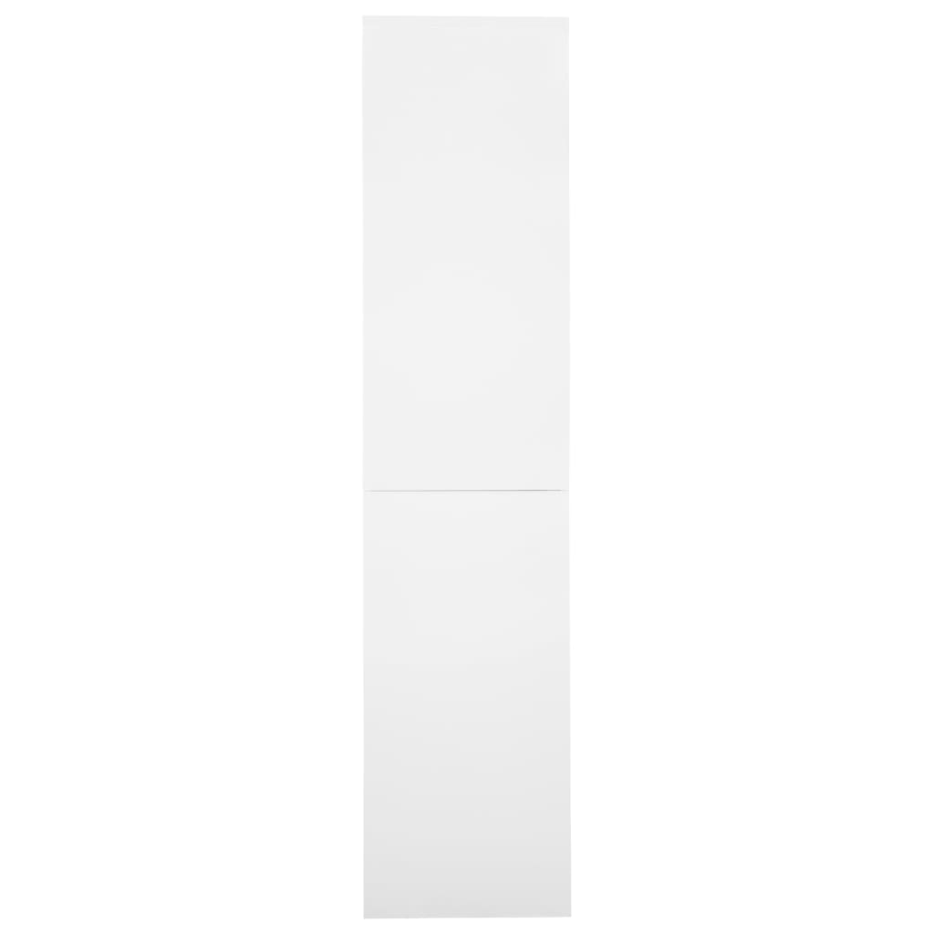 Armadio per Ufficio Anta Scorrevole Bianco 90x40x180 cm Acciaio 335962