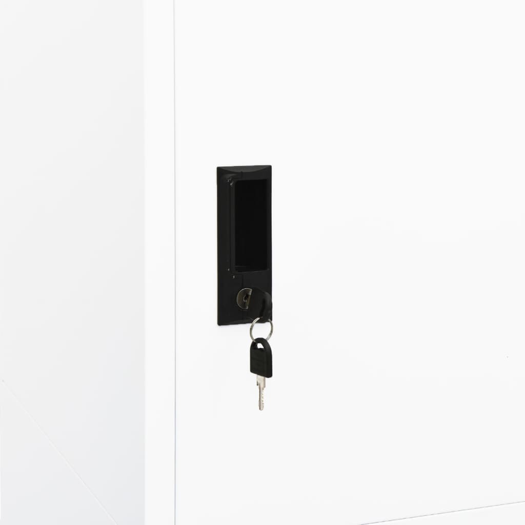 Armadio Bianco 80x50x180 cm in Acciaio cod mxl 65897